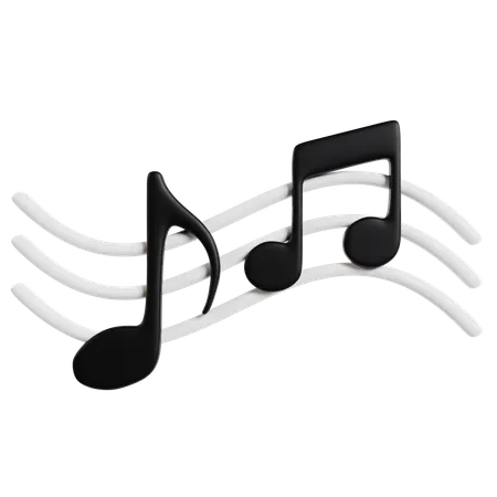 Musical Notes  3D Icon