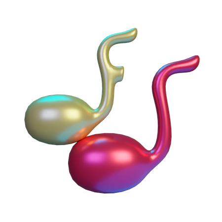 Musical notes  3D Icon