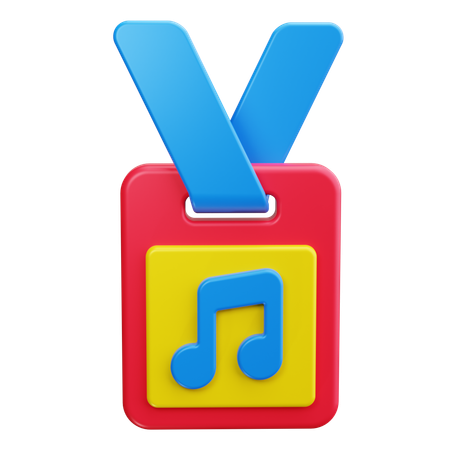 Musical Staff  3D Icon