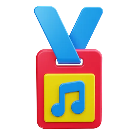 Musical Staff  3D Icon