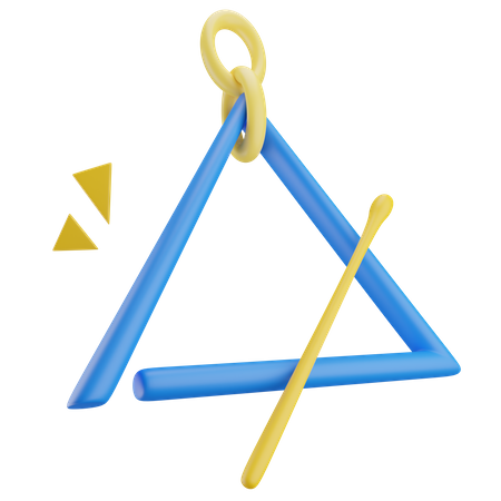 Musical Triangle  3D Icon