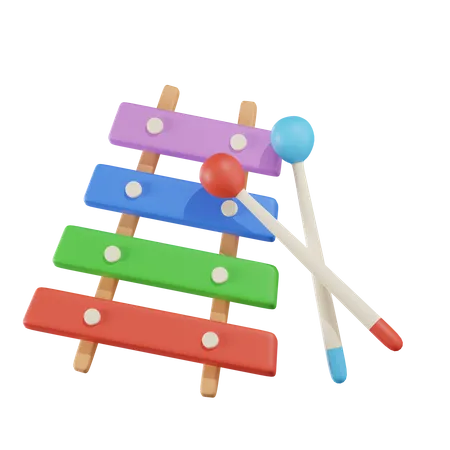 Musical Xylophone  3D Icon