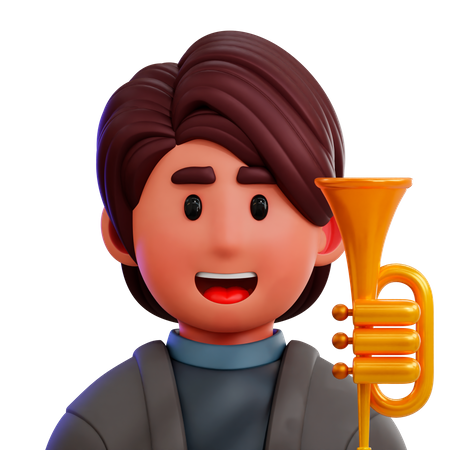 Musician Boy  3D Icon