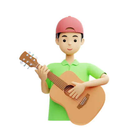 3 D Music Icons Illustration Musician Male 3D Icon