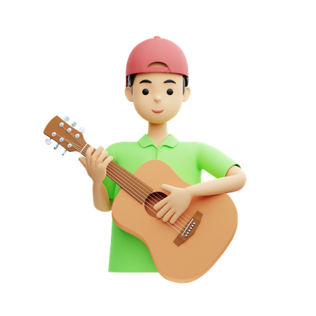 Musicien, homme  3D Icon