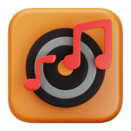 Musik  3D Icon