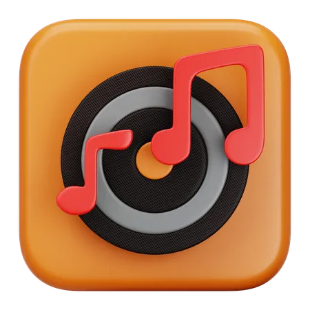 Musik  3D Icon