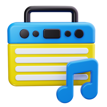 Musik  3D Icon