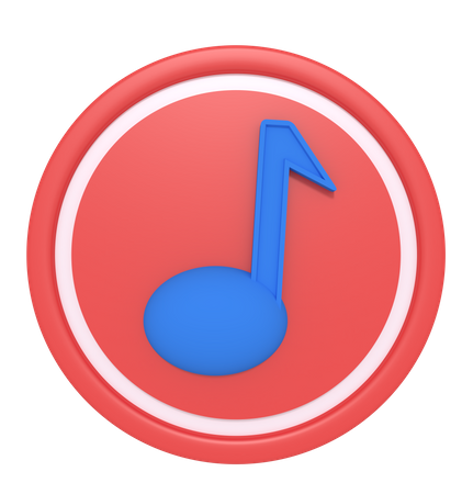 Musik  3D Icon