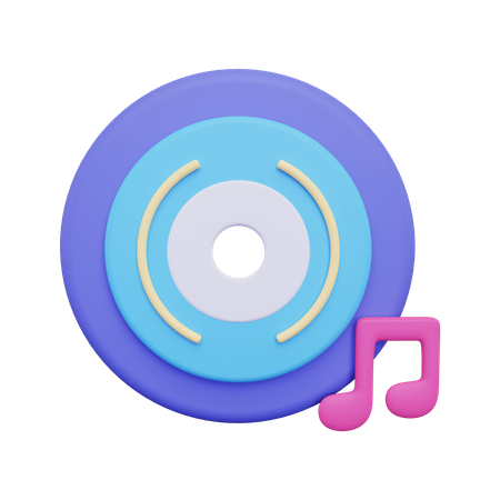 Musik-App  3D Illustration