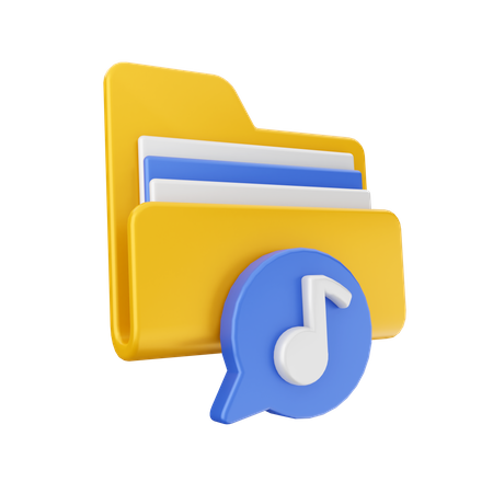 Musik-Chat-Datei  3D Icon