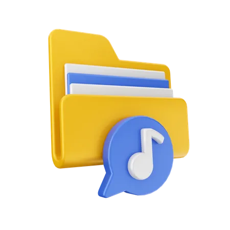 Musik-Chat-Datei  3D Icon