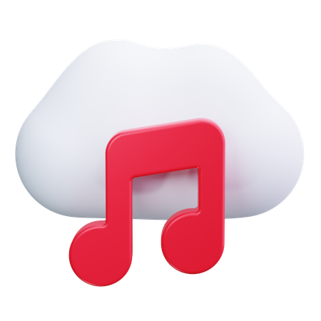 Musikwolke  3D Icon