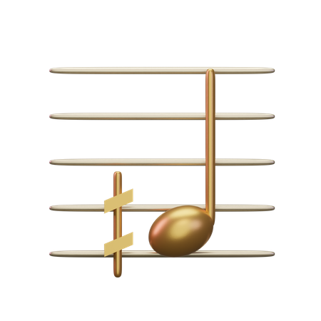 Musik Halbscharf  3D Icon