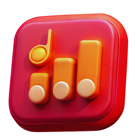 Musik-Equalizer  3D Icon