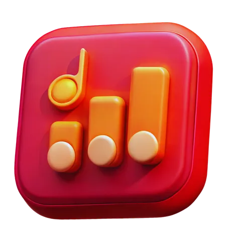 Musik-Equalizer  3D Icon