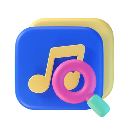 Musik finden  3D Icon