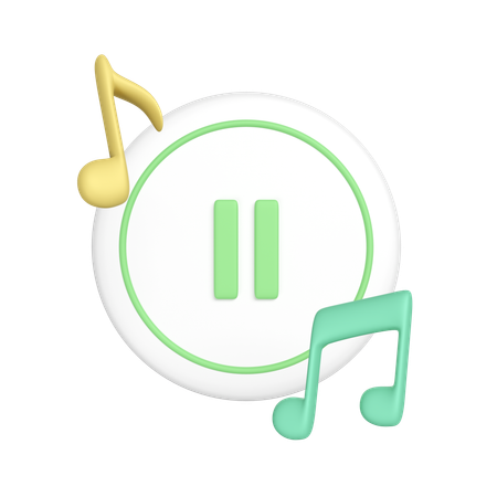 Musik pausieren  3D Icon