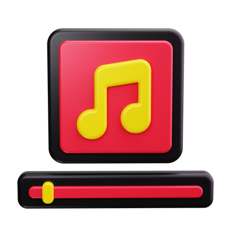 Musikspieler  3D Icon