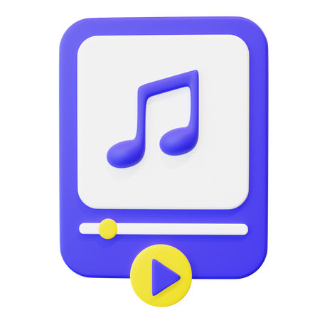 Musikspieler  3D Icon