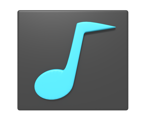 Musikspieler  3D Icon