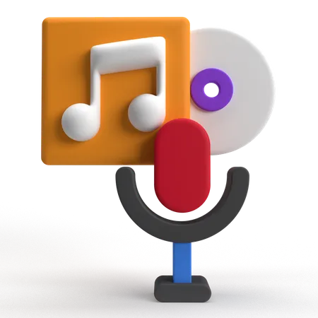 Musik-Podcast  3D Icon