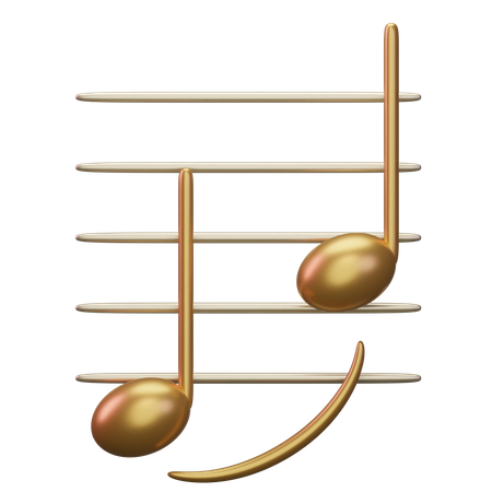 Musik-Bogen  3D Icon