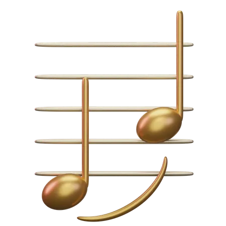 Musik-Bogen  3D Icon