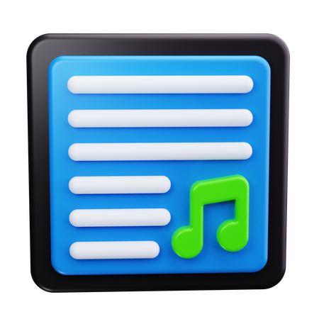 Musikalisches Personal  3D Icon