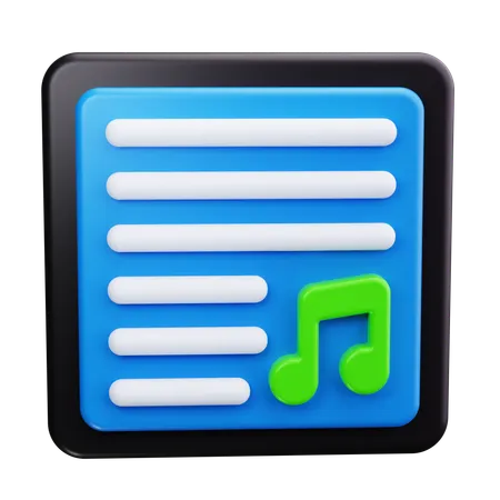 Musikalisches Personal  3D Icon