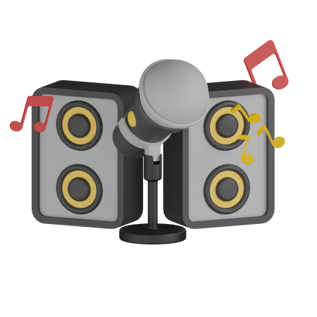 Musiksystem  3D Icon