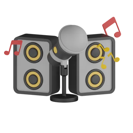 Musiksystem  3D Icon