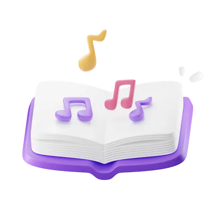 Musikbuch  3D Icon