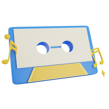 Musikkassette  3D Icon