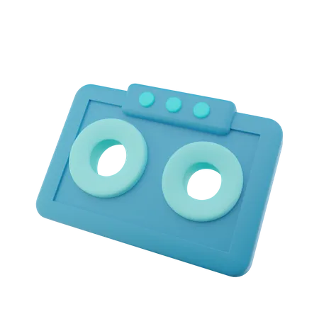 Musikkassette  3D Icon