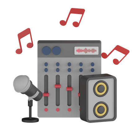 Musikmixer  3D Icon