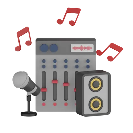 Musikmixer  3D Icon