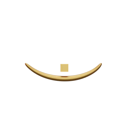 Musiknote Gold  3D Icon