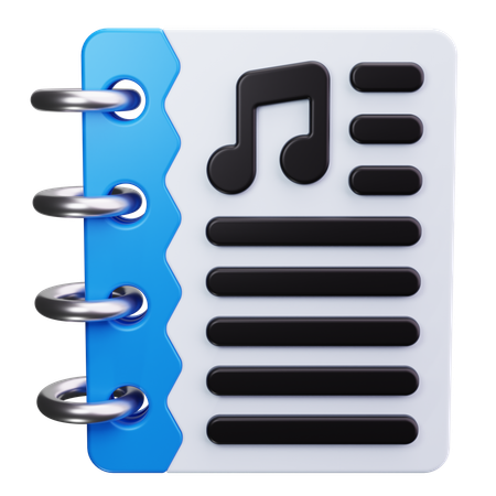 Musiknoten  3D Icon