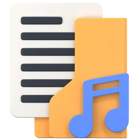 Musikordner  3D Icon