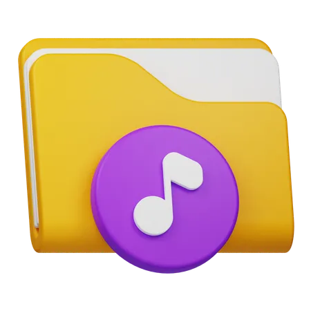 Musikordner  3D Icon