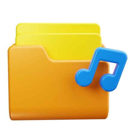 Musikordner  3D Icon