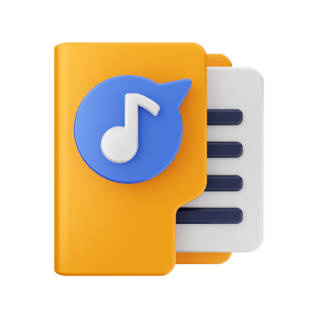 Musikordner  3D Icon