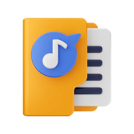 Musikordner  3D Icon