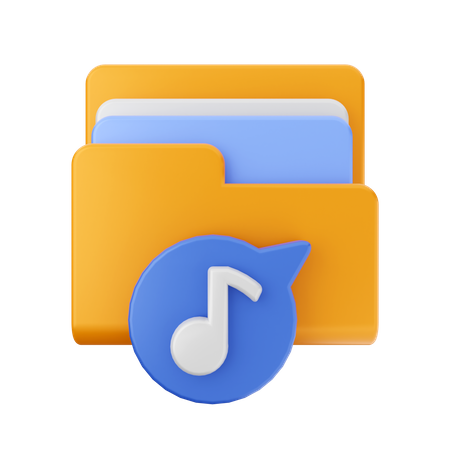 Musikordner  3D Icon