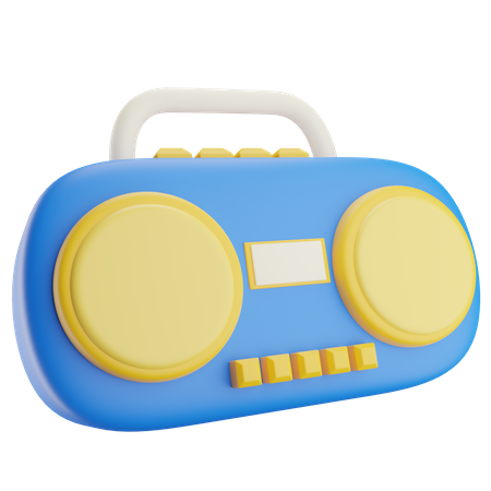 Musiksystem  3D-Symbol