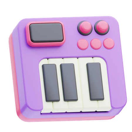 Musikalische Tastatur  3D Icon