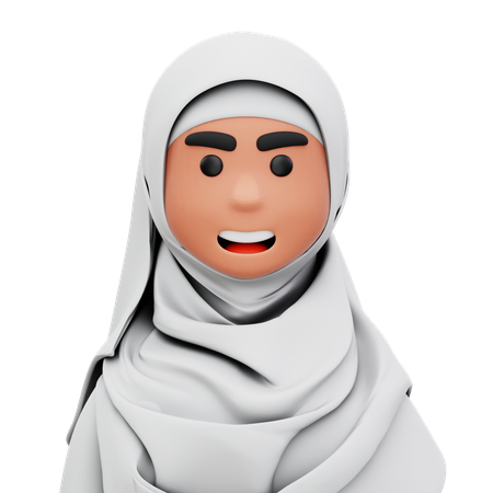 Musilm Woman  3D Icon