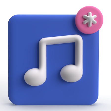 Musique  3D Icon