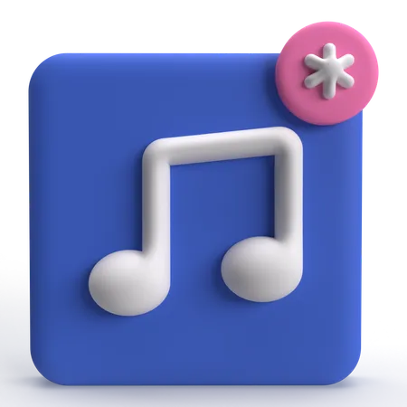 Musique  3D Icon